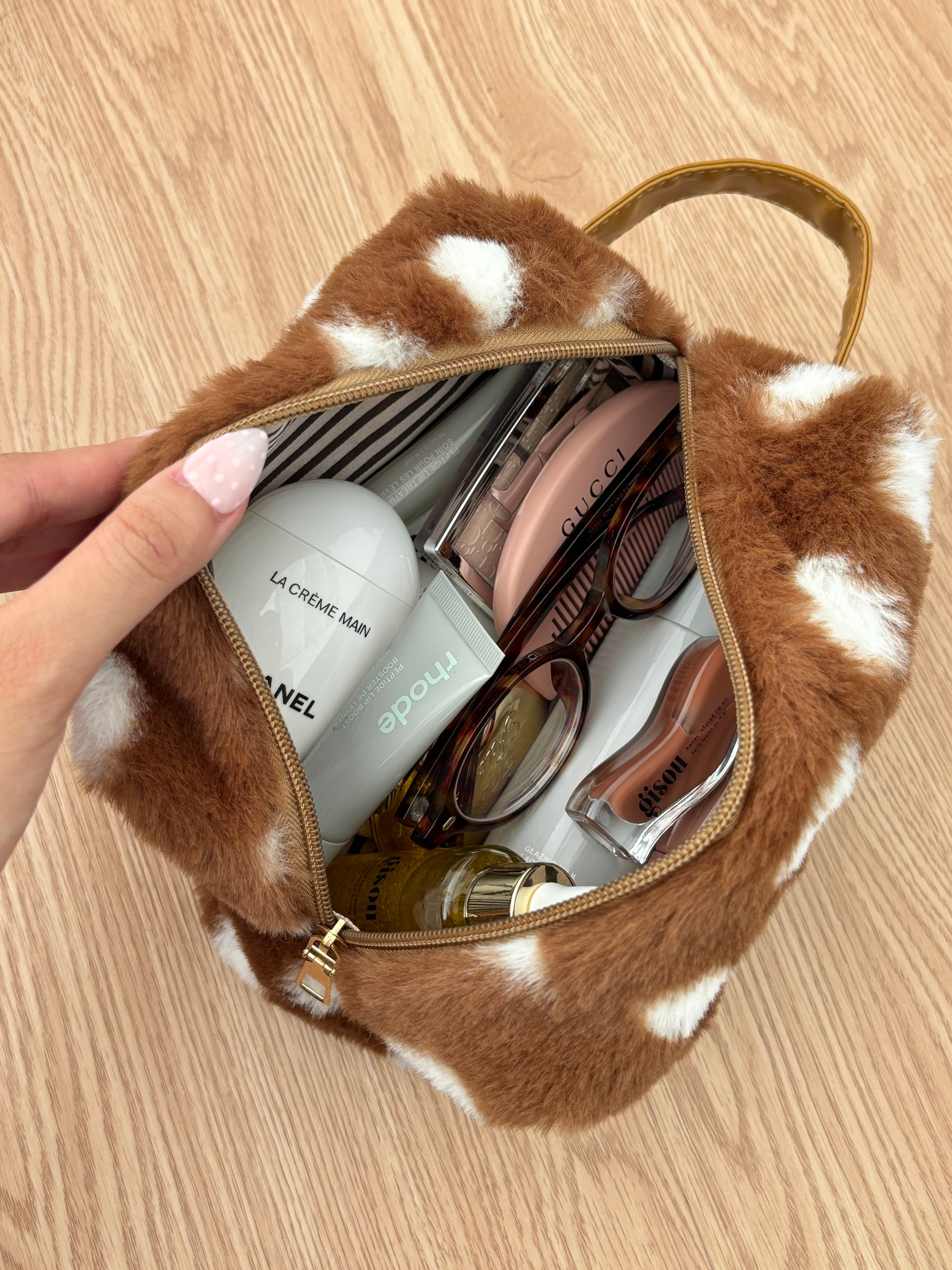 Teddy Dot Beauty Bag