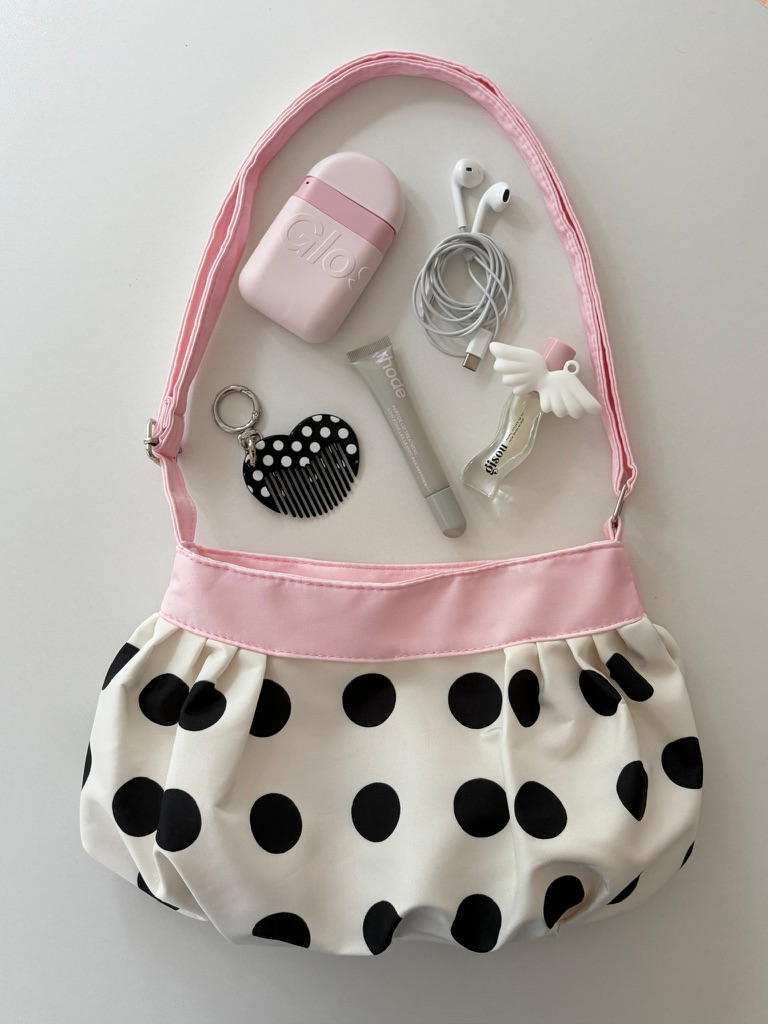 Polka Blush Shoulder Bag