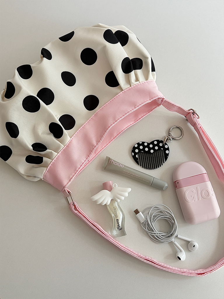 Polka Blush Shoulder Bag