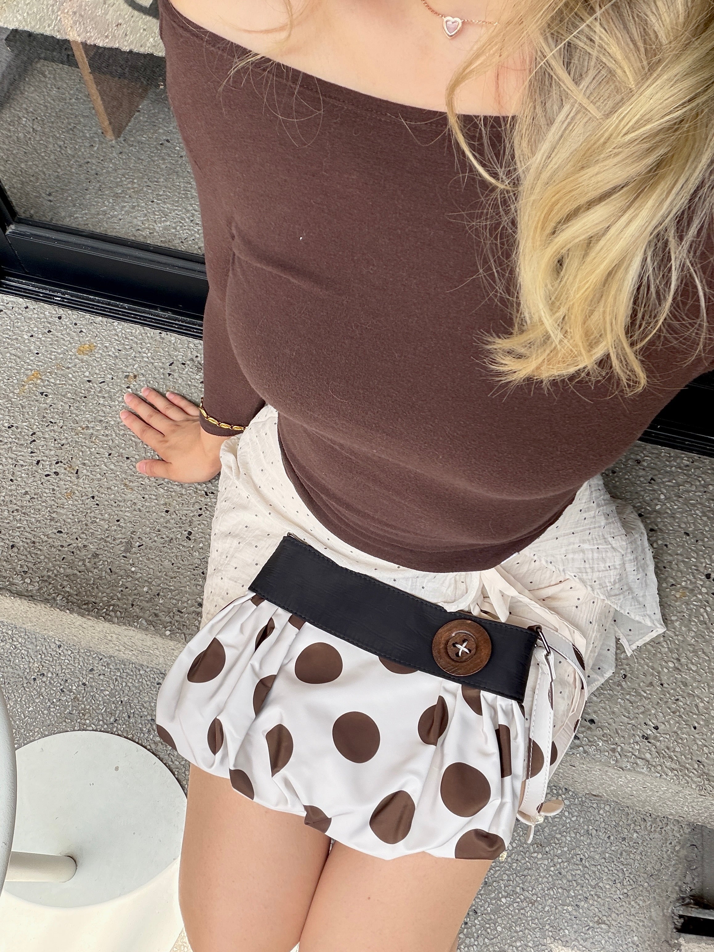 Noir Blanc Shoulder Bag
