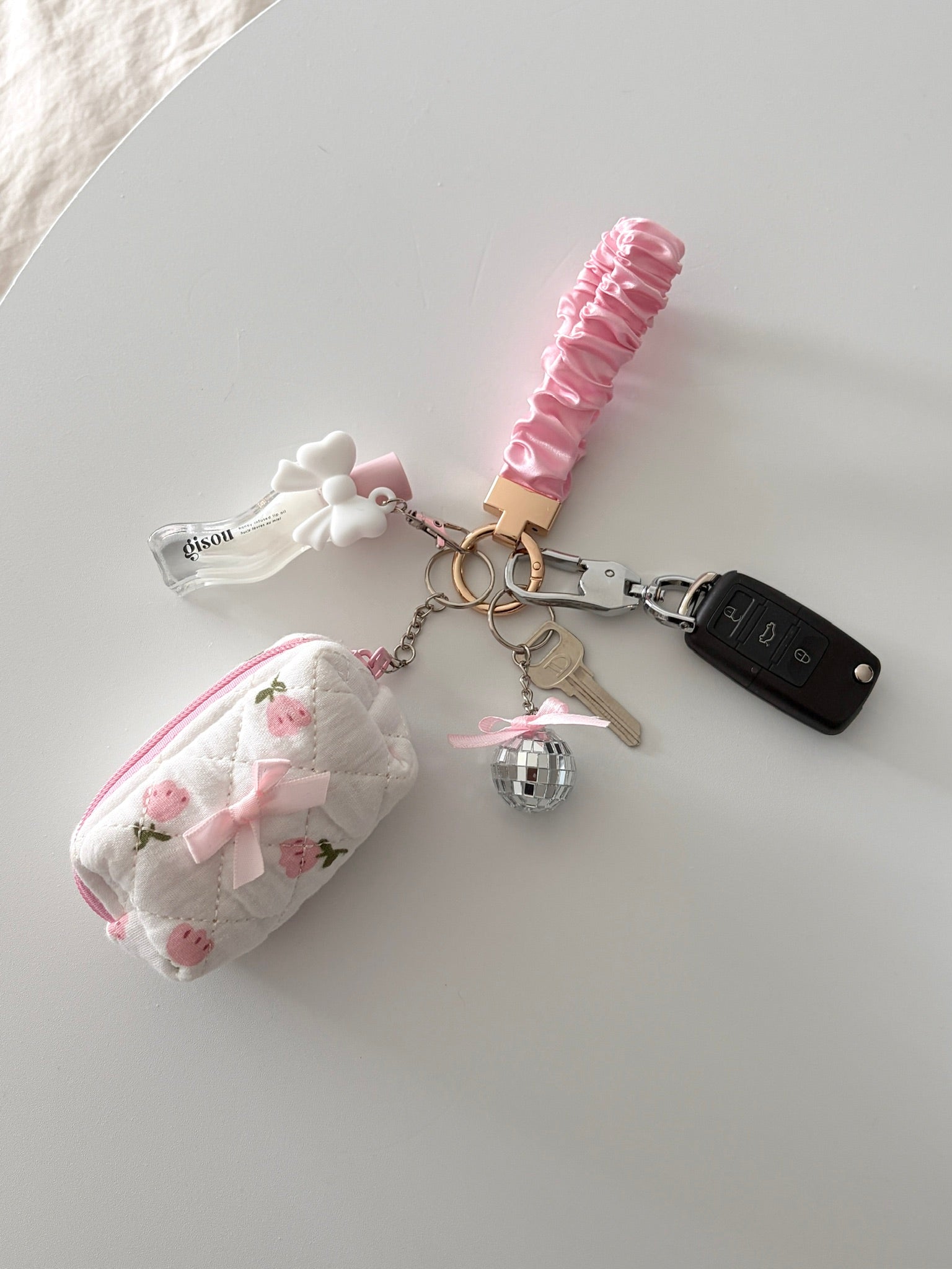 Belle Scrunchie Keychain
