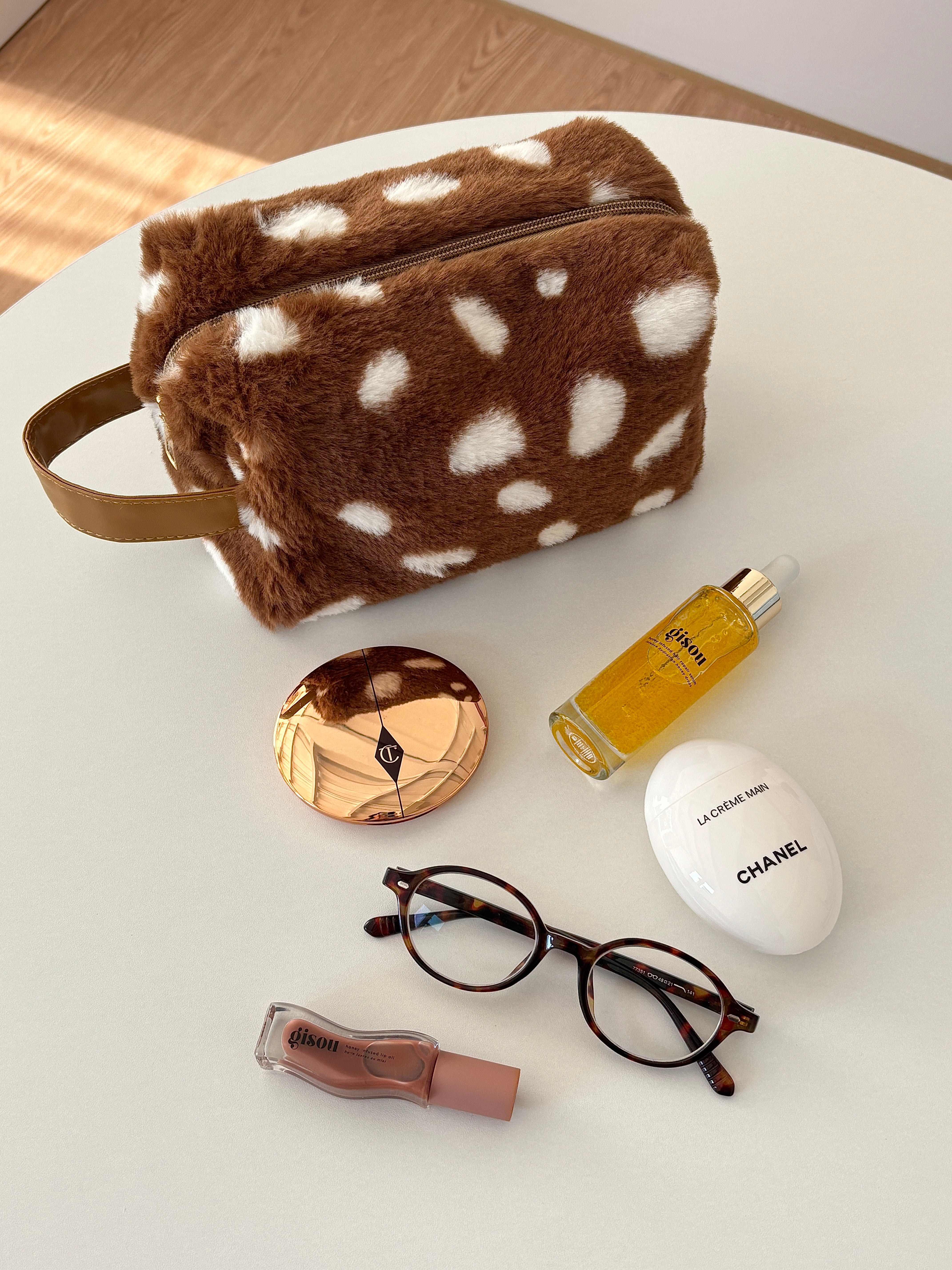 Teddy Dot Beauty Bag