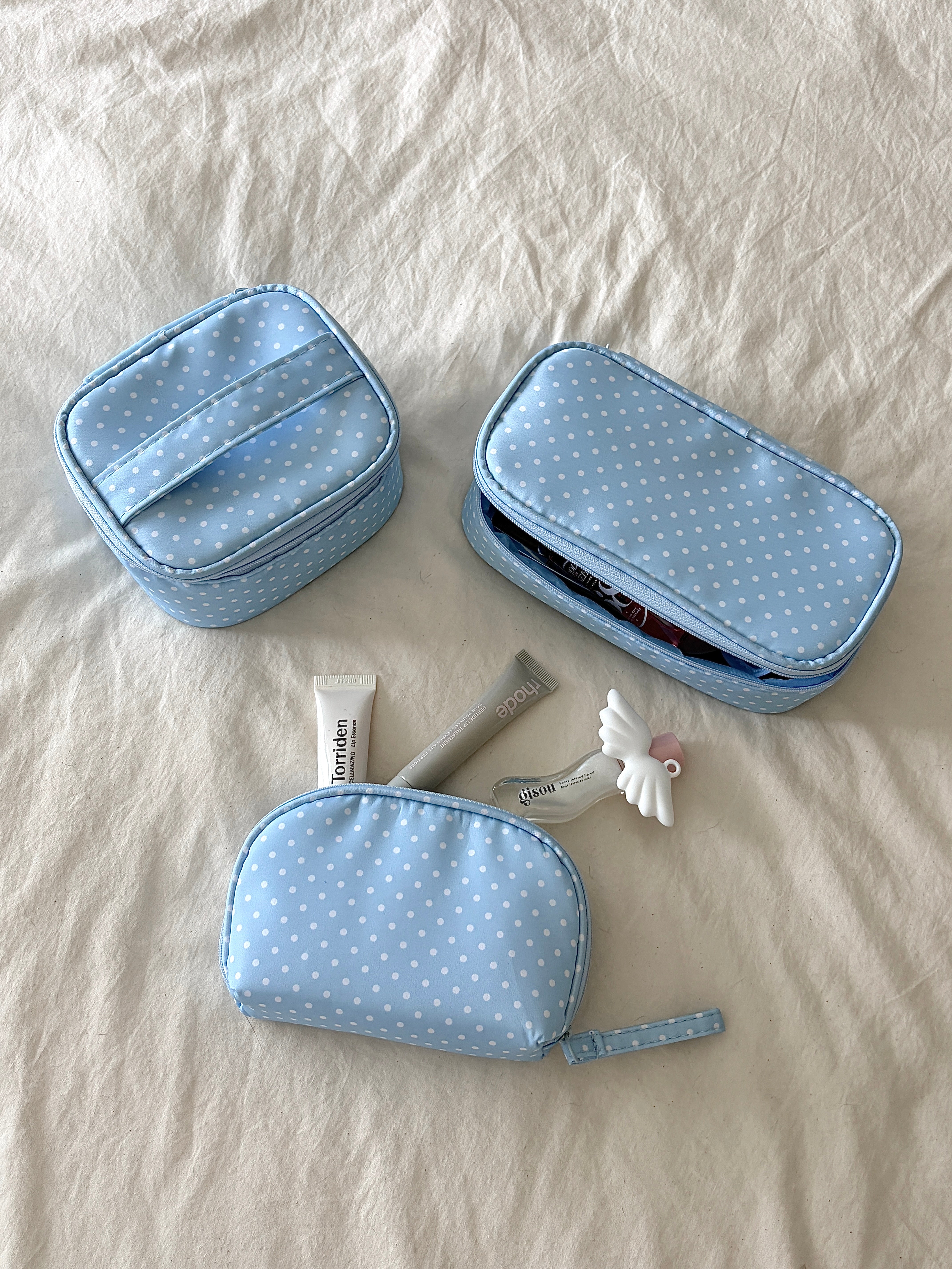 Blue Bubble Beauty Bag
