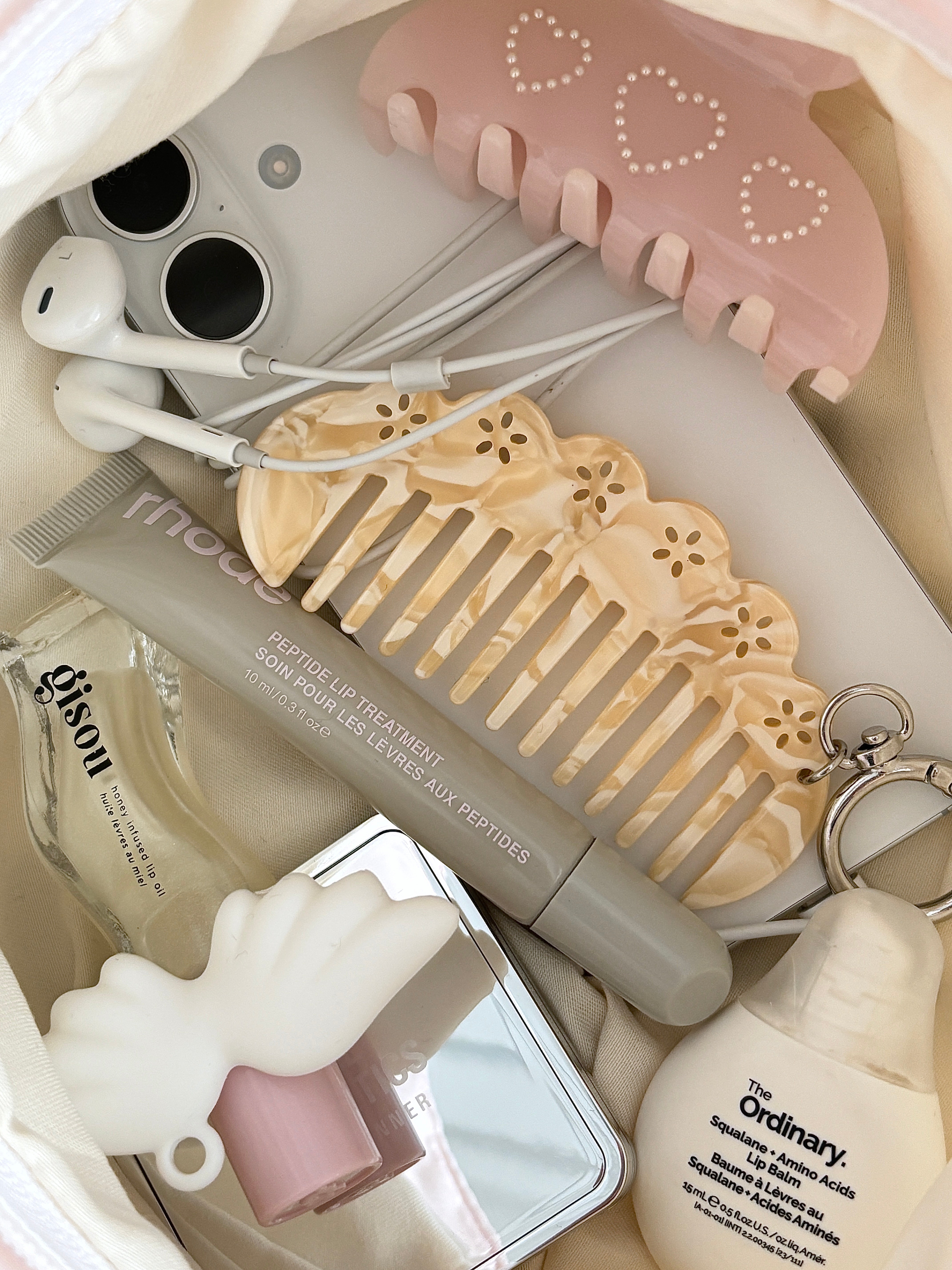 Petal Comb Keychain