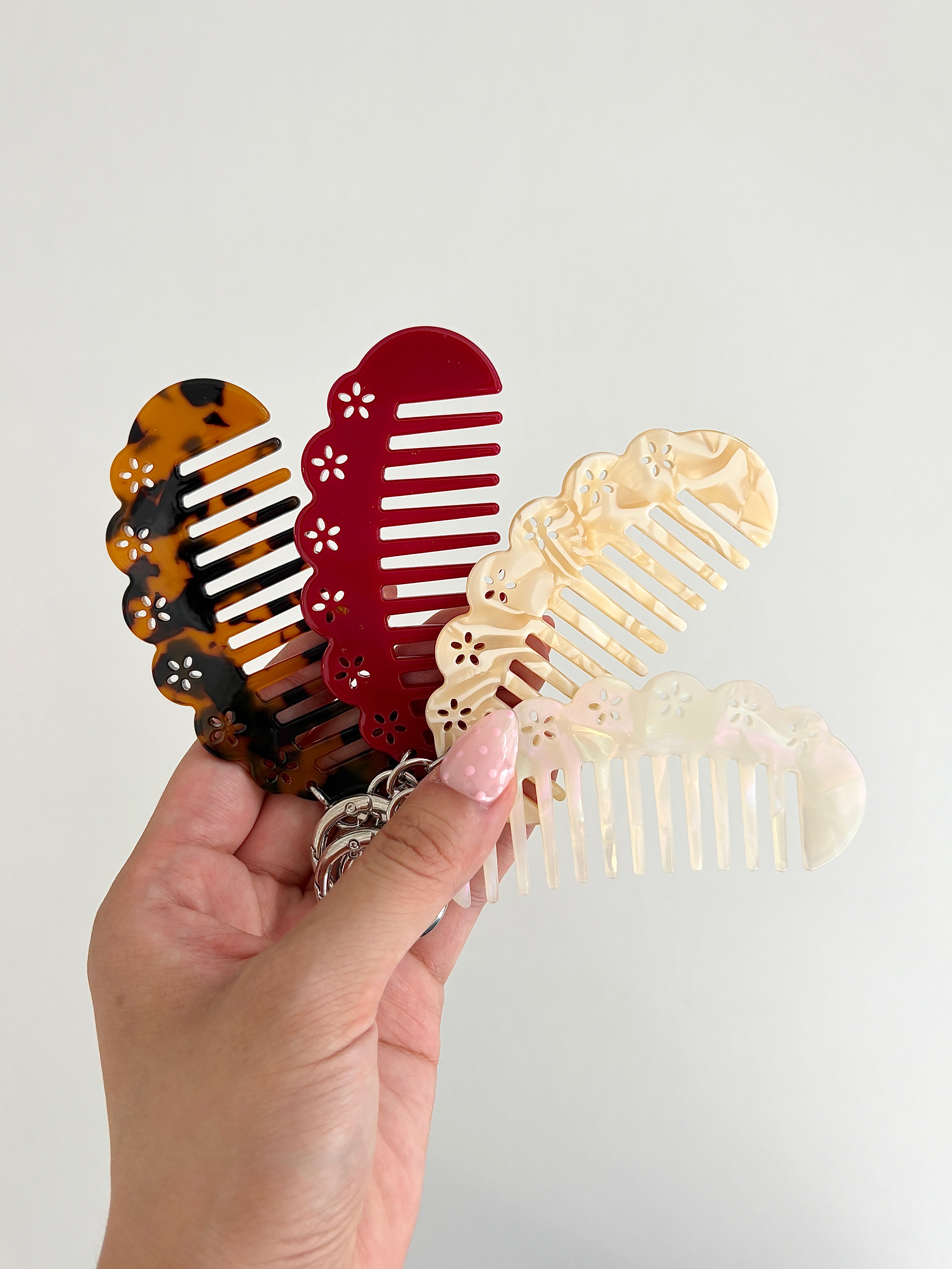 Petal Comb Keychain