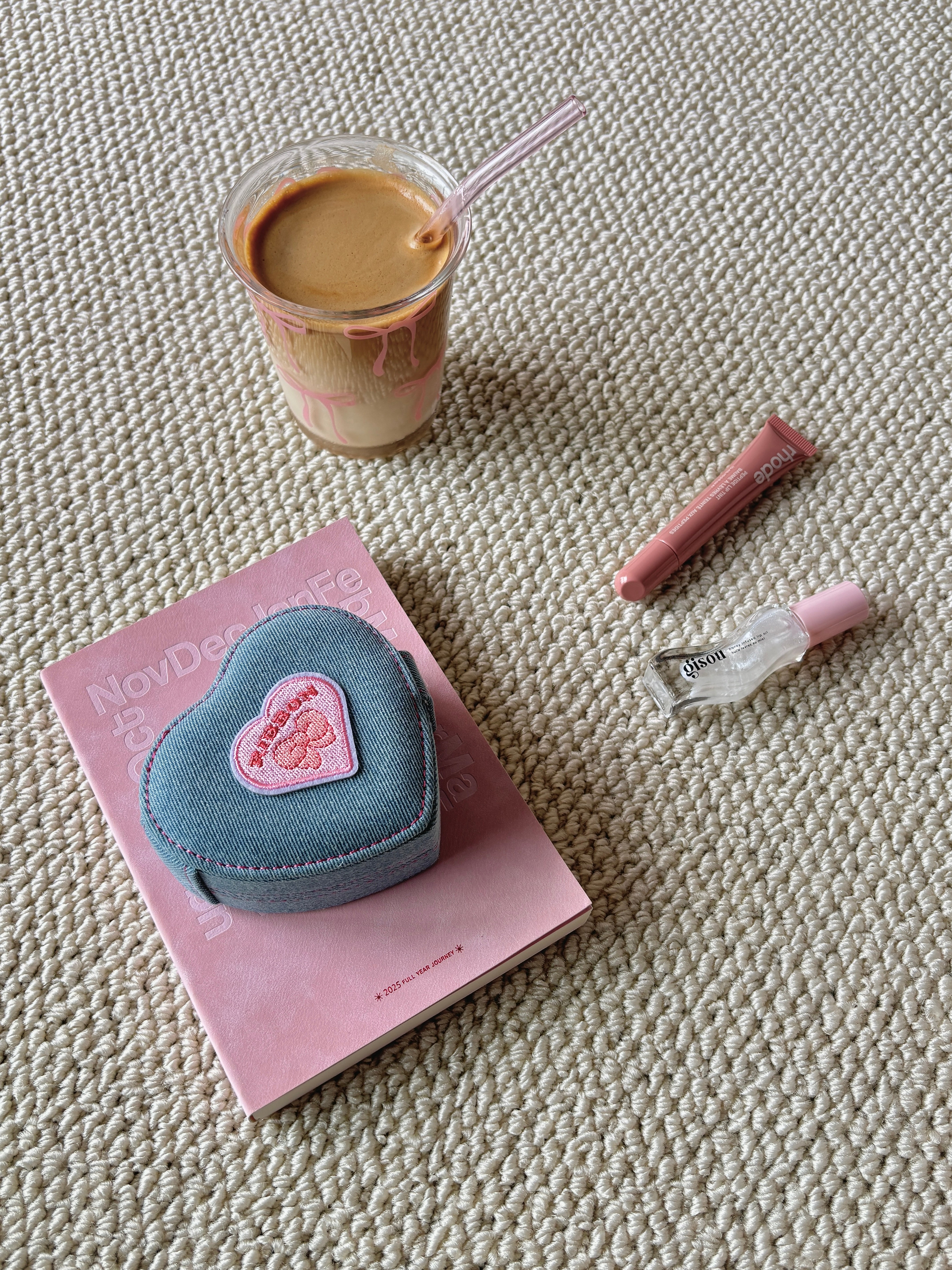 Denim Heart Jewelry Case