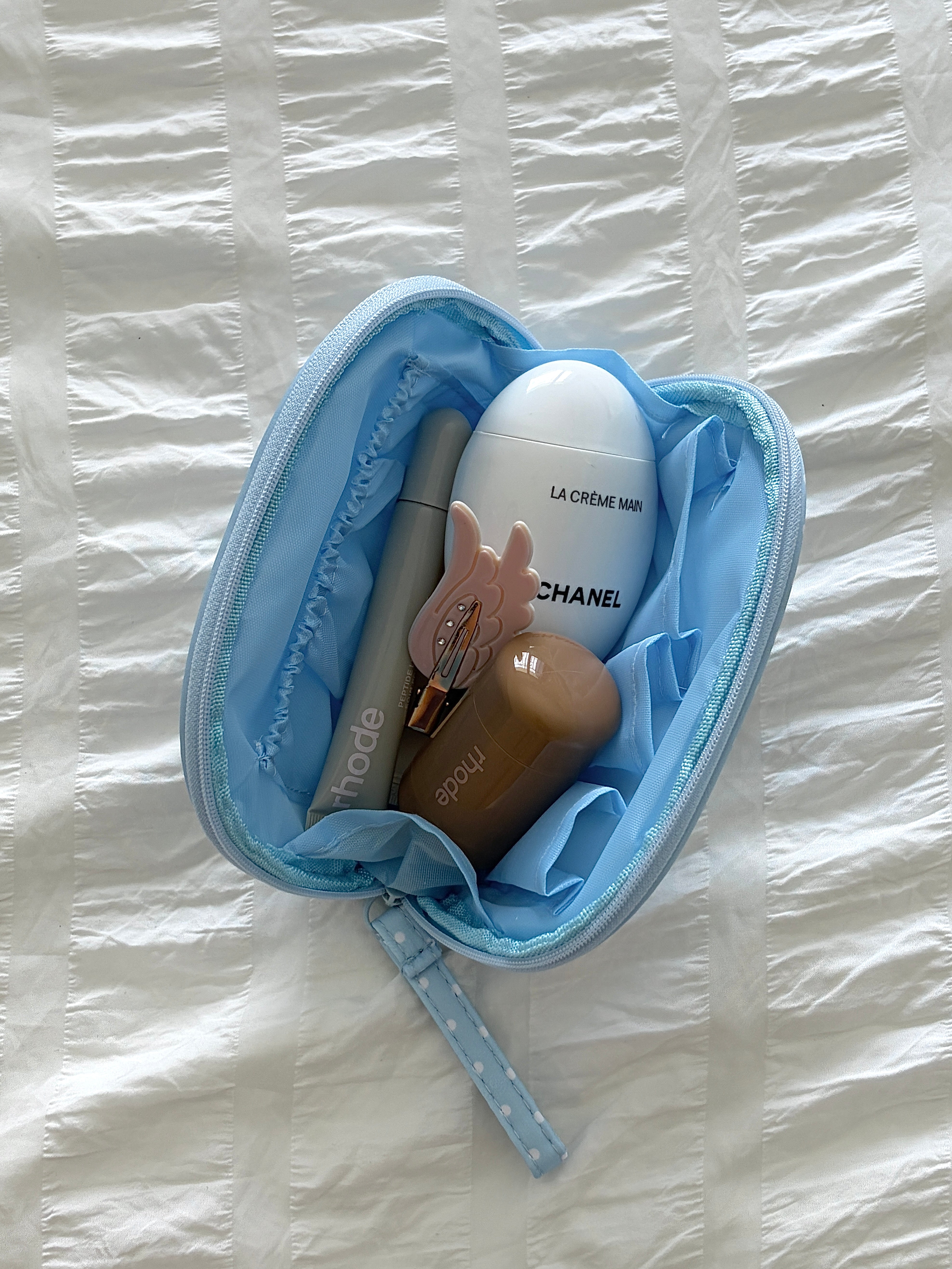 Blue Bubble Beauty Bag