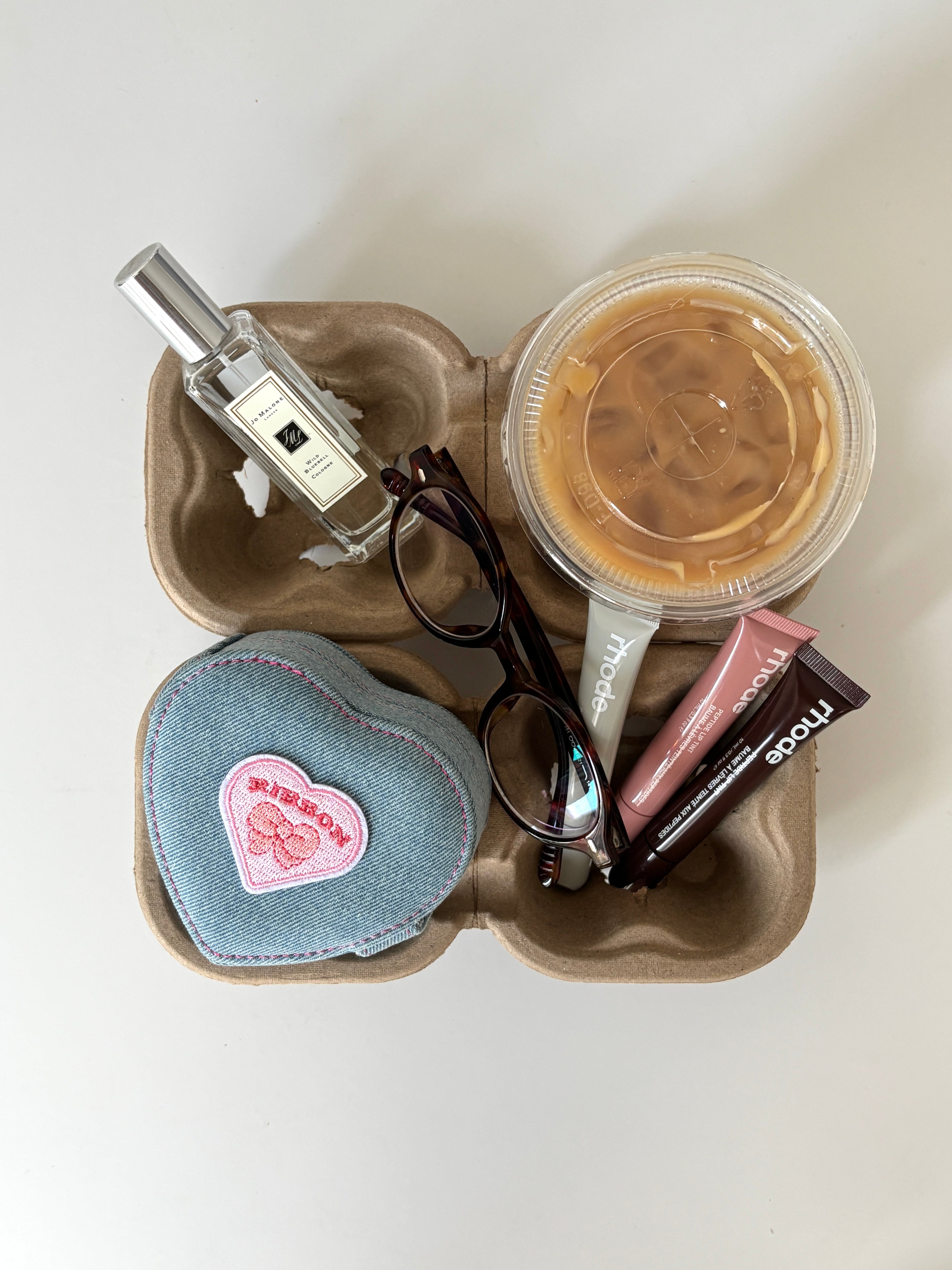 Denim Heart Jewelry Case