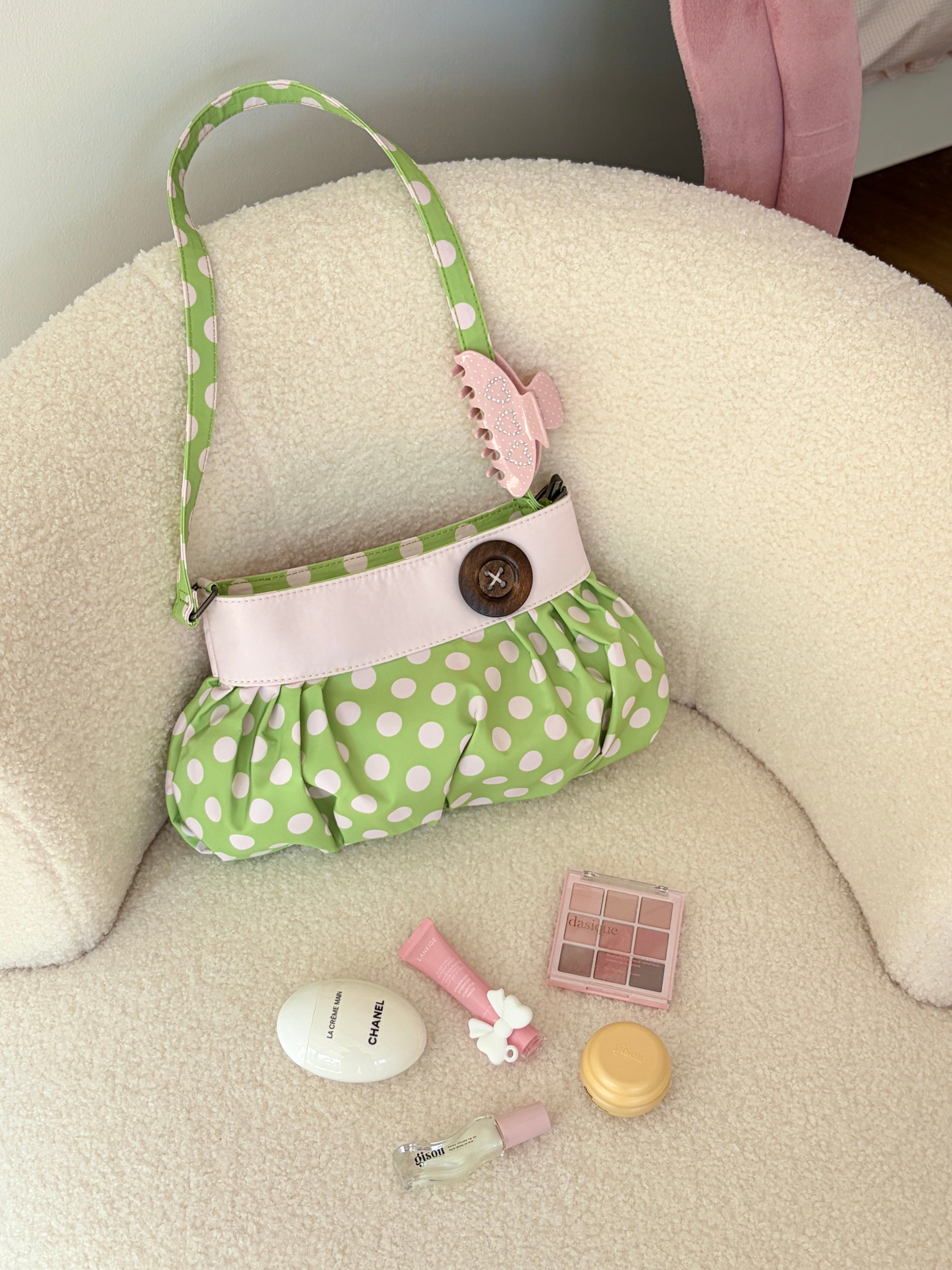 Pink Matcha Shoulder Bag
