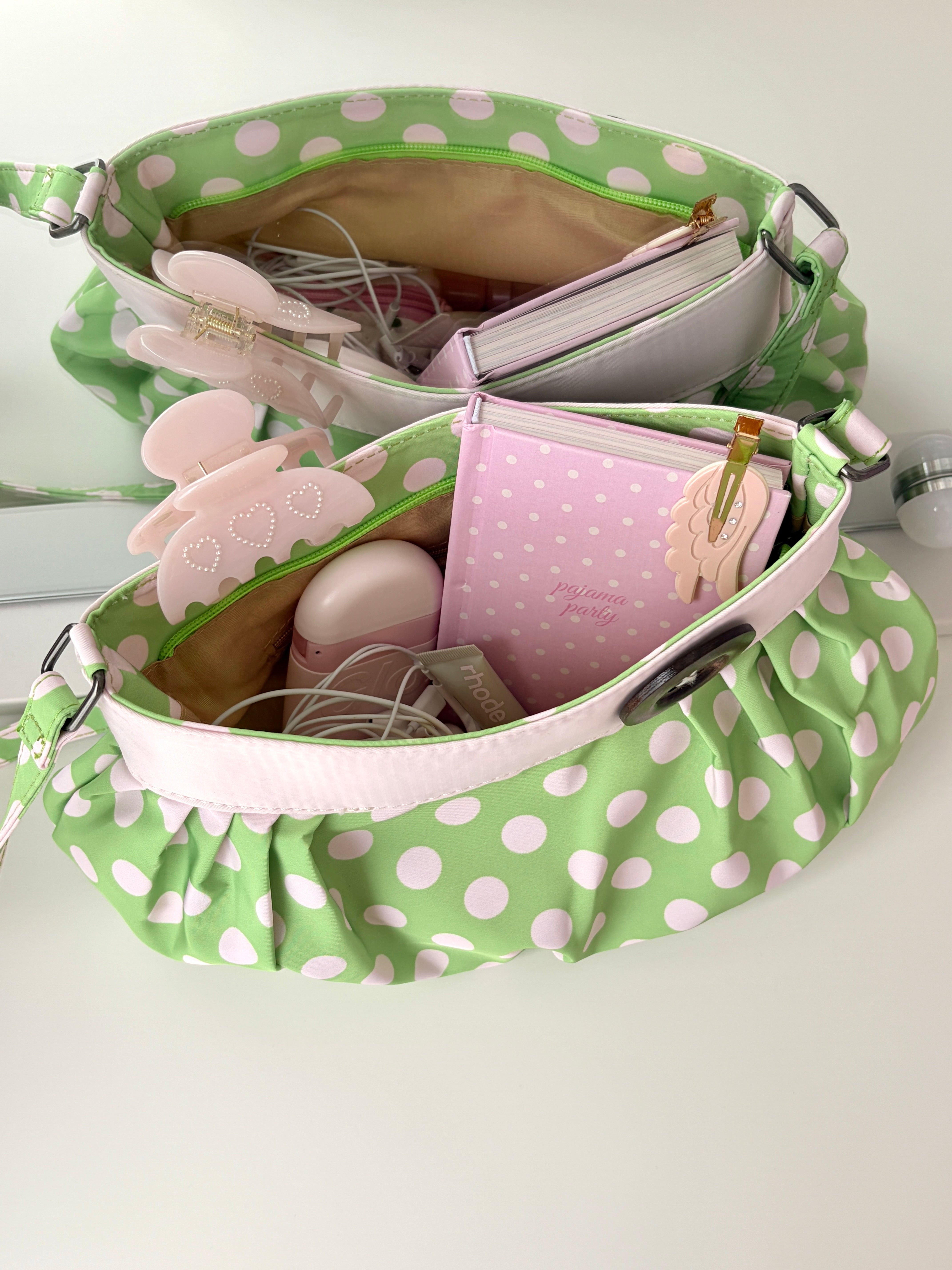 Pink Matcha Shoulder Bag