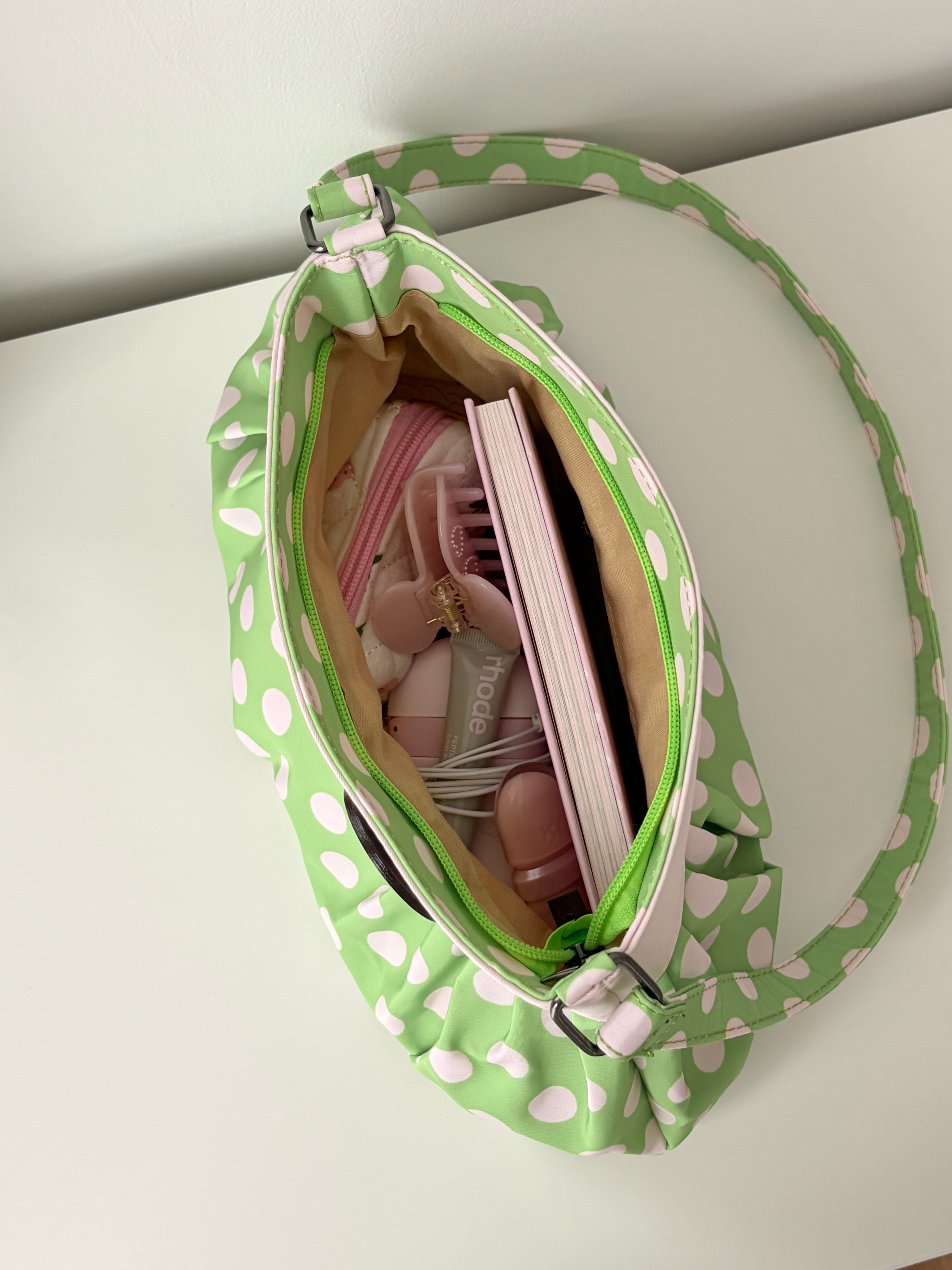 Pink Matcha Shoulder Bag