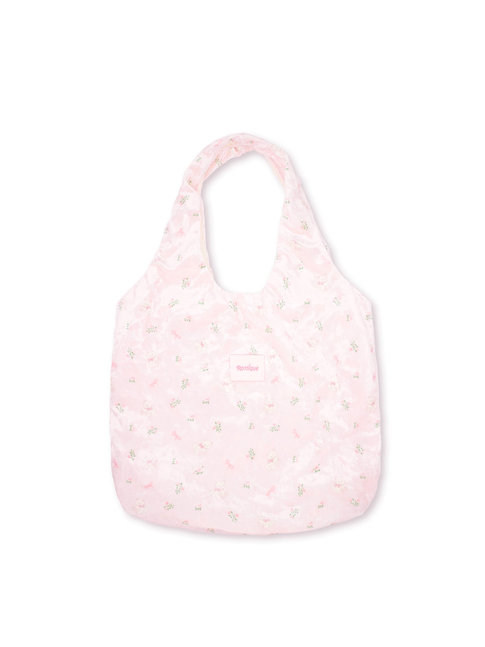 Pink Stardust Tote Bag with glittery texture  and inner zippered pocket, perfect for your daily routine and vacation outfits