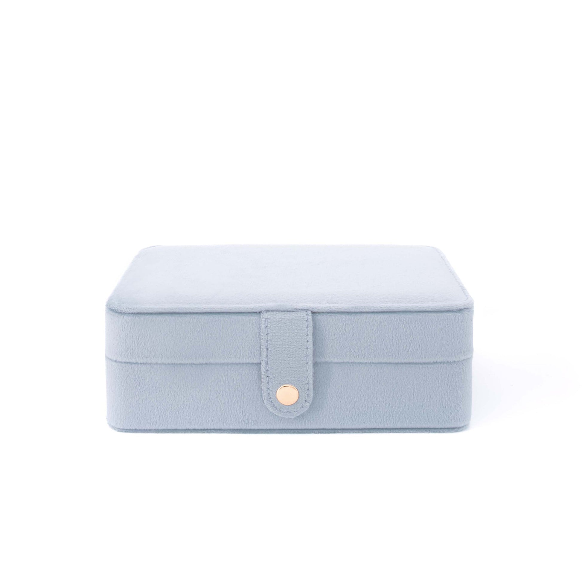 Velura Blue Jewelry Box with super big storage, perfect for travel or display, velvet texture