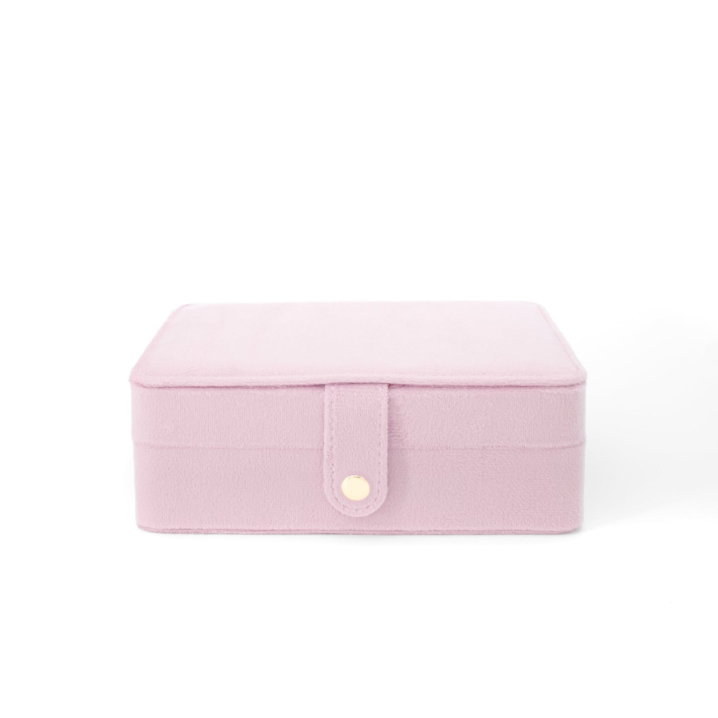 Velura Pink Jewelry Box with super big storage, perfect for travel or display, velvet texture