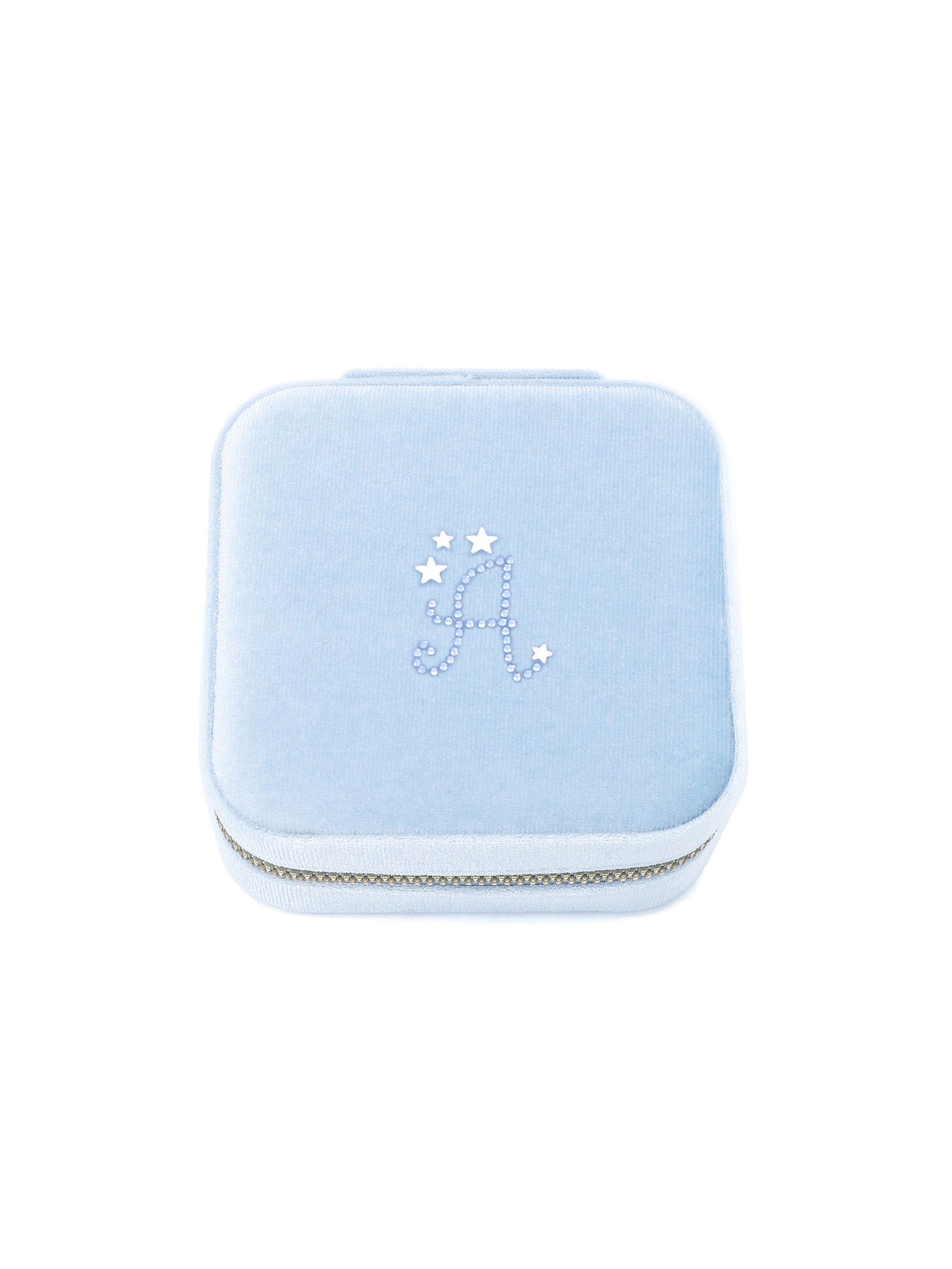 Custom Velura Jewelry Case for travel and gifting —— Blue