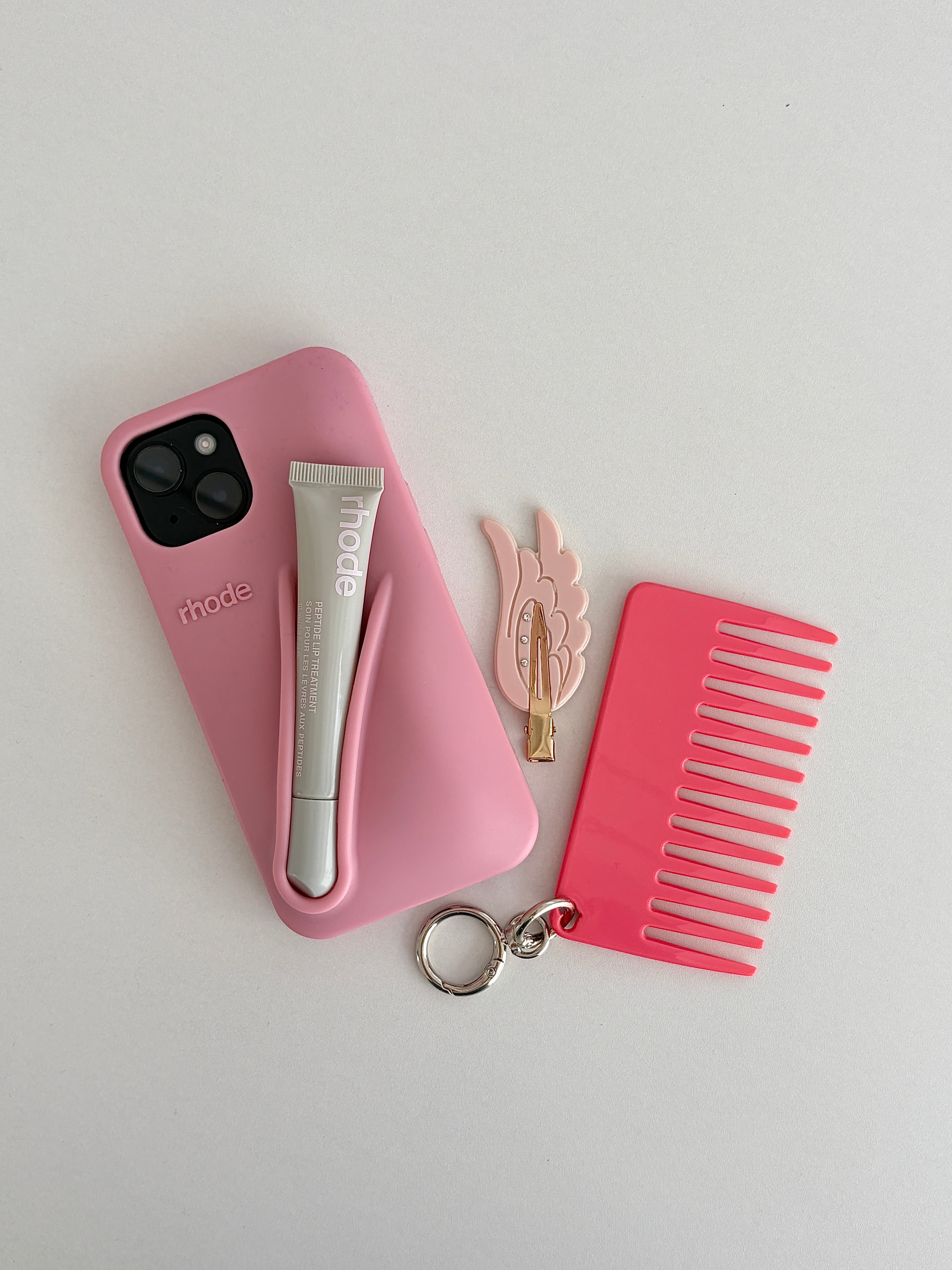 On-the-Go Comb Keychain Charm